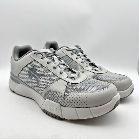 Kuru Mens Quantum 2 Walking Sneakers US 13 Wide EU 47 Grey Athletic EUC main image 9